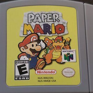 Paper Mario Video Game Nintendo 64 N64